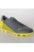 CHUTEIRA NIKE CAMPO MERCURIAL VAPOR 12 CLUB FG - Chumbo/amarelo