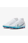 CHUTEIRA NIKE CAMPO SUPERFLY 9 CLUB FG/MG CAMPO - Branco/azul
