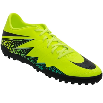 CHUTEIRA NIKE HYPERVENOM PHELON 2 TF - Verde limao/preto