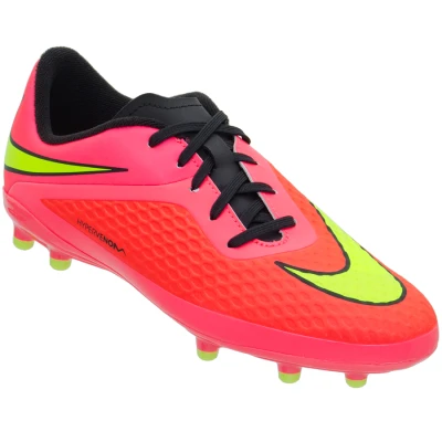 CHUTEIRA NIKE HYPERVENOM PHELON FG INFANTIL - Pink/verde