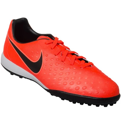 CHUTEIRA NIKE MAGISTAX OPUS 2 TF INFANTIL - Laranja/preto