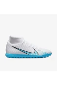CHUTEIRA NIKE MERCURIAL SUPERFLY 9 CLUB SOCIETY MASCULINO - Branco/azul