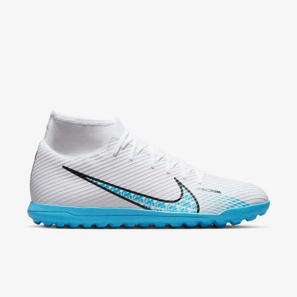 CHUTEIRA NIKE MERCURIAL SUPERFLY 9 CLUB SOCIETY MASCULINO - Branco/azul