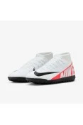 CHUTEIRA NIKE MERCURIAL SUPERFLY 9 CLUB SOCIETY MASCULINO - Branco/vermelho