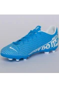 CHUTEIRA NIKE MERCURIAL VAPOR 13 CLUB FG/MG INFANTIL - Azul/branco CHUTEIRA NIKE MERCURIAL VAPOR 13 CLUB FG/MG INFANTIL - Azul/branco