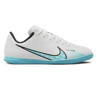 CHUTEIRA NIKE MERCURIAL VAPOR 15 CLUB FUTSAL INFANTIL - Branco/azul CHUTEIRA NIKE MERCURIAL VAPOR 15 CLUB FUTSAL INFANTIL - Branco/azul