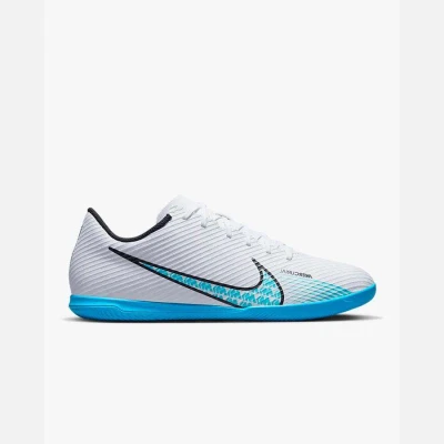 CHUTEIRA NIKE MERCURIAL VAPOR 15 CLUB FUTSALL MASCULINA - Branco/azul celeste