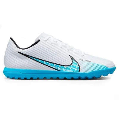 CHUTEIRA NIKE MERCURIAL VAPOR 15 CLUB SOCIETY MASCULINA - Branco/azul