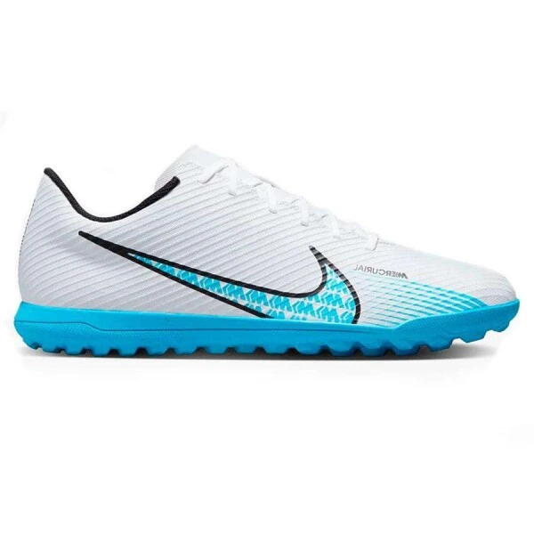 CHUTEIRA NIKE MERCURIAL VAPOR 15 CLUB SOCIETY MASCULINA - Branco/azul