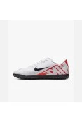 CHUTEIRA NIKE MERCURIAL VAPOR 15 CLUB SOCIETY MASCULINA - Branco/vermelho