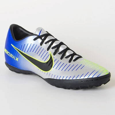 CHUTEIRA NIKE MERCURIALX VICTORY VI NEYMAR TF - Prata/azul