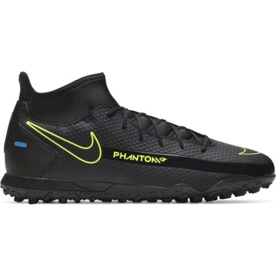 CHUTEIRA NIKE PHANTOM GT CLUB DF TF SOCIETY - Preto/amarelo
