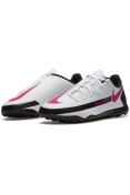 CHUTEIRA NIKE PHANTOM GT CLUB TF JR - INFANTIL - Branco/preto