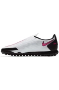 CHUTEIRA NIKE PHANTOM GT CLUB TF SOCIETY - Branco/preto