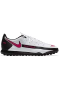 CHUTEIRA NIKE PHANTOM GT CLUB TF SOCIETY - Branco/preto
