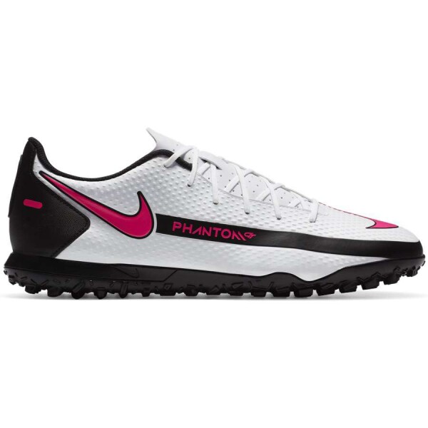 CHUTEIRA NIKE PHANTOM GT CLUB TF SOCIETY - Branco/preto