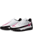 CHUTEIRA NIKE PHANTOM GT CLUB TF SOCIETY - Branco/preto