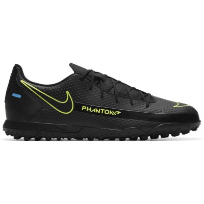 CHUTEIRA NIKE PHANTOM GT CLUB TF SOCIETY - Preto/amarelo