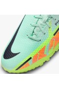 CHUTEIRA NIKE PHANTOM GT2 ACADEMY TF SOCIETY - Verde/laranja
