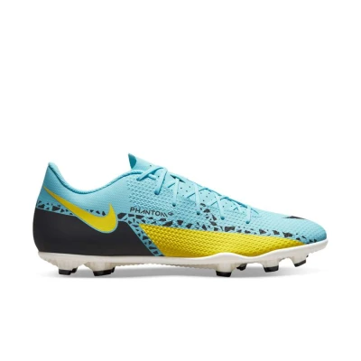 CHUTEIRA NIKE PHANTOM GT2 CLUB FG/MG CAMPO MASCULINA - Azul celeste/amarelo CHUTEIRA NIKE PHANTOM GT2 CLUB FG/MG CAMPO MASCULINA - Azul celeste/amarelo