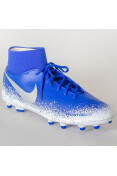 CHUTEIRA NIKE PHANTOM VISION CLUB DF FG/MG - Azul/branco CHUTEIRA NIKE PHANTOM VISION CLUB DF FG/MG - Azul/branco
