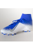 CHUTEIRA NIKE PHANTOM VISION CLUB DF FG/MG - Azul/branco CHUTEIRA NIKE PHANTOM VISION CLUB DF FG/MG - Azul/branco