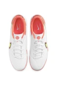 CHUTEIRA NIKE SOCIETY LEGEND 9 ACADEMY MASCULINA - Branco/laranja