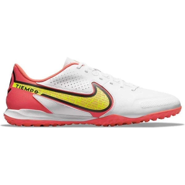 CHUTEIRA NIKE SOCIETY LEGEND 9 ACADEMY MASCULINA - Branco/laranja