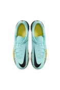 CHUTEIRA NIKE SOCIETY PHANTOM GT2 CLUB MASCULINA - Azul celeste/amarelo