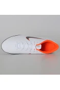 CHUTEIRA NIKE SOCIETY VAPOR 12 CLUB TF - Branco/laranja CHUTEIRA NIKE SOCIETY VAPOR 12 CLUB TF - Branco/laranja