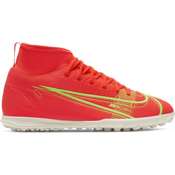 CHUTEIRA NIKE SUPERFLY 8 CLUB TF JR INFANTIL - Laranja/verde