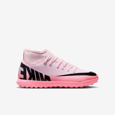 CHUTEIRA NIKE SUPERFLY 9 CLUB TF SOCIETY INFANTIL - Rosa/preto