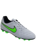 CHUTEIRA NIKE TIEMPO RIO 2 FG INFANTIL - Cinza/verde CHUTEIRA NIKE TIEMPO RIO 2 FG INFANTIL - Cinza/verde