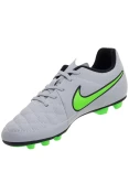 CHUTEIRA NIKE TIEMPO RIO 2 FG INFANTIL - Cinza/verde CHUTEIRA NIKE TIEMPO RIO 2 FG INFANTIL - Cinza/verde