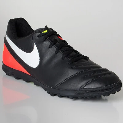CHUTEIRA NIKE TIEMPO X RIO 3 TF INFANTIL - Preto/laranja