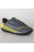CHUTEIRA NIKE VAPOR 12 CLUB PS TF INFANTIL - Chumbo/amarelo
