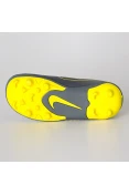 CHUTEIRA NIKE VAPOR 12 CLUB PS V FG INFANTIL - Chumbo/amarelo