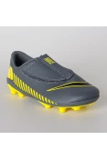 CHUTEIRA NIKE VAPOR 12 CLUB PS V FG INFANTIL - Chumbo/amarelo