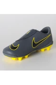 CHUTEIRA NIKE VAPOR 12 CLUB PS V FG INFANTIL - Chumbo/amarelo