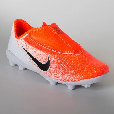 CHUTEIRA NIKE VAPOR 12 CLUB PS V FG INFANTIL - Laranja/branco