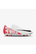 CHUTEIRA NIKE VAPOR 15 CLUB FG/MG CAMPO - Branco/vermelho