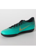 CHUTEIRA NIKE VAPORX 12 CLUB CR7 TF - Verde/dourado CHUTEIRA NIKE VAPORX 12 CLUB CR7 TF - Verde/dourado