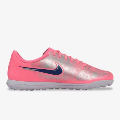 CHUTEIRA NIKE VINI JR VAPOR 16 CLUB SOCIETY INFANTIL - Rosa/prata
