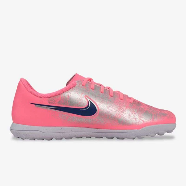 CHUTEIRA NIKE VINI JR VAPOR 16 CLUB SOCIETY INFANTIL - Rosa/prata