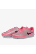 CHUTEIRA NIKE VINI JR VAPOR 16 CLUB SOCIETY INFANTIL - Rosa/prata