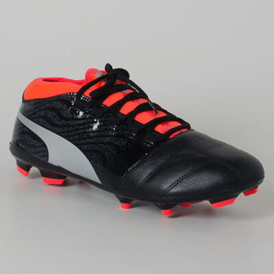 CHUTEIRA PUMA CAMPO ONE 18.3 FG BDP - Preto/laranja