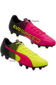CHUTEIRA PUMA EVOSPEED 4.5 TRICKS FG BDP - Pink/amarelo