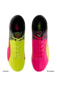 CHUTEIRA PUMA EVOSPEED 4.5 TRICKS FG BDP - Pink/amarelo