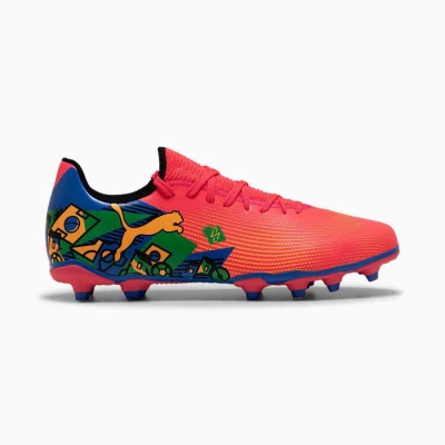 CHUTEIRA PUMA FUTURE 7 PLAY NEYMAR JR CAMPO - Rosa/azul