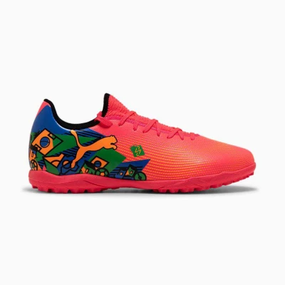 CHUTEIRA PUMA FUTURE 7 PLAY NEYMAR JR TT SOCIETY - Rosa/azul